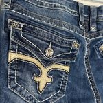 Rock Revival Denim Shorts Jean Bermuda Embellished Pockets Button Cowgirl Grunge Photo 3