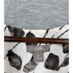 J Jill Cardigan Tunic Top Womens M‎ Button Front 3/4 Sleeve Leaf Print Casual White Size M Photo 1