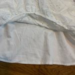 Ciebon Women Medium White Lace Patchwork Floral Criss Cross High Neck Mini Dress Photo 6