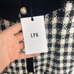 LPA NWT  Mariya Herringbone Tweed Mini Dress Black White Large Photo 6
