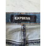 EXPRESS  Women’s Size 6 Embellished Denim Mini Skirt y2k Glam Bejeweled Festival Photo 2