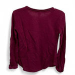Bongo Maroon Long Sleeve Tee with Graphic Photo 2