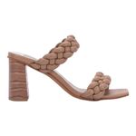 Dolce Vita Paily size 8 Chunky heels with light beige Braided straps​​​​​ Tan Photo 1