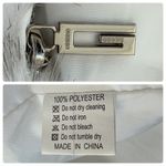 Guess  Oversized Faux Fur Jacket Gray Puffer Zip Up Coat SUPER SOFT Furry Sz L Photo 9