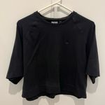 Adidas  Black Crewneck with Logo Tag Photo 1