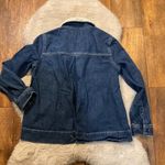 Madewell Denim Jacket Size XS Dark Wash Pleated Back Northward Sherpa Womens Photo 5