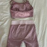 Gymshark Flex Strappy Sports Bra and Shorts in Light Purple Marl Photo 3