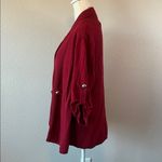 cj banks  One Piece Sweater + Cardigan Burgundy Size 1X Photo 3