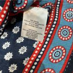 Bila red paisley Bohemian floral bell sleeve top size large Photo 6