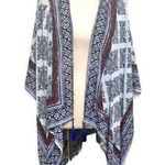 Vince Camuto Ruana Top Tassel Open Front Poncho Wrap Shawl Kimono Cover O/S Photo 0