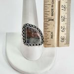 SUNSET Sodalite Genuine Stone 925 Sterling Silver Ring Blue Photo 5