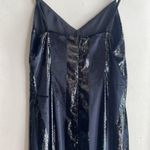 Yumi Kim Pietra Metallic Striped Velvet Maxi Dress Black Photo 10