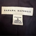 Banana Republic  Stretch‎ Career Blazer Women's 6 Navy Satin Trim Holiday Lined Photo 1