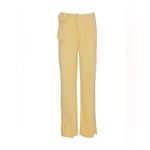 AYA MUSE Aero Pants In Vanilla Cream Yellow Photo 5