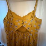 Market & Spruce  Yellow Daisy Jumpsuit size Large Photo 2