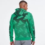 Adidas Green Trefoil Graphic Hoodie Pullover All Over Print Sweatshirt Sweater Photo 4