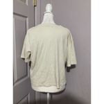 Sundry  Cream Short Sleeve T-shirt Blouse Rainbow Heart Size 0 XS Photo 2