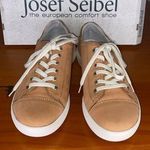 Josef Seibel Womens Leather Low Profile Comfort Sneakers Sina 11 Size 6 EU 37 Tan Photo 0