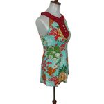 Ivy Jane  Small Floral Sleeveless Blouse Boho Top Multicolor Retro Photo 2