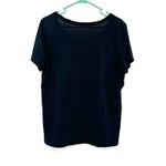 Nike  Size XL Shirt Black Tee Dri Fit Casual Everyday Basic‎ Solid Monogram W I Photo 1