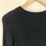 Free People  black criss cross collar/chest sweater dress/tunic size S Photo 4