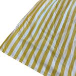A New Day  Yellow White Striped Maxi Dress Sundress Strapless Cotton Size Medium Photo 3