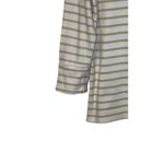 Quacker Factory Women's Top Vintage Pink Sequin Flamingos 3/4 Length Beige Small Photo 2