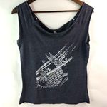 Mixit  M Black White Fish Tank Top Photo 0