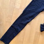 🌺 VINA Black Low Rise (8 in) Leggings, Mesh Panel Style Detail, Size S Photo 5