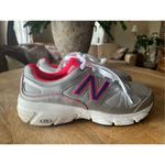 New Balance  Women's Shoes XLT Footbed WE 571 Lace Up Gray Pink Sz 8.5 D Photo 2