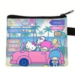 Hello Kitty Cute Retro Cartoon Coin Purse, Zipper Closure Photo 0