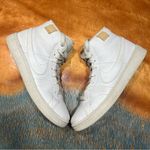 Nike  Court Royale 2 Mid Triple White lace up sneakers size 8.5 Photo 1