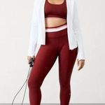 Athleta New S Interval Stash 7/8 Stripe TIght Redwood Small Regular Photo 0