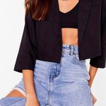 Nasty Gal This Means Business Cropped Tailored Blazer Photo 0