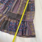 Trina Turk  Sivas Dress Midi Dress Multicolor V-Neck Tiered Fit & Flare Size L Photo 5