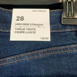 Joe Fresh  Women’s High-Rise Straight Jeans. NWT. Size 28. Dark Denim Photo 3