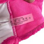 Womens Textured Terry Cloth Bandeau Bikini Top Bright Pink Size Small Photo 2
