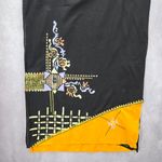 None Black Painted Tribal Long Indian Dupatta Shawl Scarves Wrap‎ Scarf 80x24 Photo 2