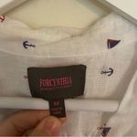 Cynthia Rowley For Cynthia Beachwear medium sailor 100% linen medium Photo 4