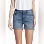 DL1961 Cecilia classic mid rise distressed denim jean shorts Photo 7