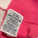 Ralph Lauren PINK WHITE BLOCK VNECK PULLOVER COTTON TUNIC SWEATER TOP XL Photo 5