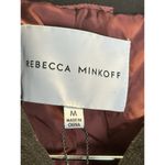 Rebecca Minkoff  Double Breasted Epaulet Women’s Black Pea Coat Size Medium NWT Photo 6