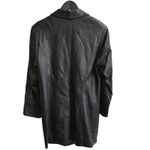 Leather Factory Firenze Italy Womens Black Leather Blazer Jacket Coat Sz 38 US 4 Photo 2