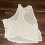 Athleta NWT  White Grid Knit Tank Top in Size Medium Photo 7
