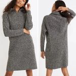 Madewell NEW Ribbed Half-Zip Sweater Dress, L Photo 1
