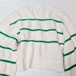 superdown  Sophia Stripe Sweater in White & Green Photo 7