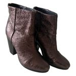 Rag and Bone  Brown Metallic Newbury Ankle Booties Size 6 Photo 1