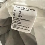 American Eagle  Plaid Smocked Puff-Sleeve Babydoll Short Dress XS Women’s Cream Photo 4