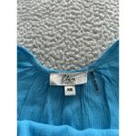 Elan  Strappy Gauze Deep V-Back Swim Cover Up Slip Dress Blue Size XS Photo 2