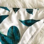 Cupshe White Tropical Leaf Print Bikini Hipster Swim swimsuit Bottoms New nwt L Photo 1
